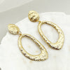 Wholesale Geometric Stainless Steel Goldplated Round Earrings For Women