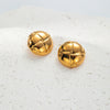 Wholesale Geometric Stainless Steel Goldplated Turtle Shell Fashion Personality Earrings For Women