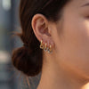 Wholesale Geometric Stainless Steel Goldplated Unisex Round Hoop Earrings Niche Style