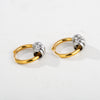 Wholesale Geometric Stainless Steel Goldplated Unisex Round Hoop Earrings Niche Style