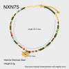 Wholesale Geometric Stainless Steel Handmade Electroplated Pendant Necklace With Oshaped Chain For Women
