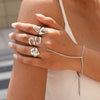 Wholesale Geometric Stainless Steel Jewelry Set With Pvd Furnace Vacuum Real Gold Plating For Women And Men