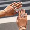 Wholesale Geometric Stainless Steel Jewelry Set With Pvd Furnace Vacuum Real Gold Plating For Women