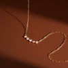 Wholesale Geometric Stainless Steel Jewelry Set With Vacuum Real Gold Plating For Women Earrings And Necklace