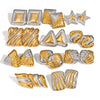 Wholesale Geometric Stainless Steel Jewelry With Gold And Silver Color Matching And Electroplating Design