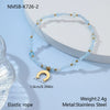Wholesale Geometric Stainless Steel 18K Electroplated Beaded Bracelets For Women