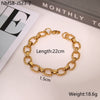 Wholesale Geometric Stainless Steel 18K Electroplated Hiphop Punk Bracelet For Men And Women
