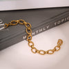Wholesale Geometric Stainless Steel 18K Electroplated Hiphop Punk Bracelet For Men And Women