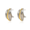 Wholesale Geometric Stainless Steel 18K Gold And Silver Electroplated Earrings For Women