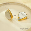Wholesale Geometric Stainless Steel 18K Gold And Silver Electroplated Earrings For Women