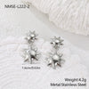 Wholesale Geometric Stainless Steel 18K Gold Electroplated Women's Earrings