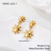 Wholesale Geometric Stainless Steel 18K Gold Electroplated Women's Earrings