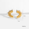 Wholesale Geometric Stainless Steel 18K Gold Plated Earrings For Women Luxury Accessories