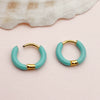 Wholesale Geometric Stainless Steel 14K Gold Plated Earrings For Women