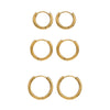 Wholesale Geometric Stainless Steel 18K Gold Plated Earrings For Women
