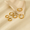 Wholesale Geometric Stainless Steel 18K Gold Plated Earrings For Women