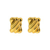 Wholesale Geometric Stainless Steel 18K Gold Plated Earrings For Women