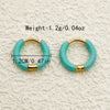 Wholesale Geometric Stainless Steel 14K Gold Plated Earrings For Women