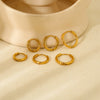 Wholesale Geometric Stainless Steel 18K Gold Plated Earrings For Women