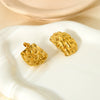 Wholesale Geometric Stainless Steel 18K Gold Plated Earrings For Women