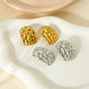 Wholesale Geometric Stainless Steel 18K Gold Plated Earrings For Women