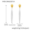 Wholesale Geometric 316L Stainless Steel 18K Gold Plated Electroplated Fashion Earrings For Women