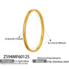 Wholesale Geometric Stainless Steel 18K Gold Plated Microinlaid Zircon Clasp Bracelet And Ring Accessories