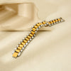 Wholesale Geometric Stainless Steel 18K Gold Plated Waterproof Watch Strap Bracelet For Women