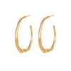 Wholesale Geometric Stainless Steel 18K Gold Plated Women's Earrings
