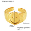 Wholesale Geometric Stainless Steel 18K Gold Plated Women's Finger Ring