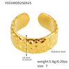 Wholesale Geometric Stainless Steel 18K Gold Plated Women's Finger Ring