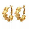 Wholesale Geometric Stainless Steel 18K Goldplated Waterproof Ear Clips Earrings For Women