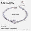 Wholesale Geometric Stainless Steel 18K Goldplated Zircon Bracelet For Women Light Luxury Jewelry