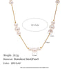 Wholesale Geometric Stainless Steel 18K Plated Light Luxury Pendant Necklace For Women