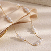 Wholesale Geometric Stainless Steel 18K Plated Light Luxury Pendant Necklace For Women