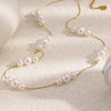 Wholesale Geometric Stainless Steel 18K Plated Light Luxury Pendant Necklace For Women