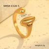 Wholesale Geometric Stainless Steel Open Ring Light Luxury Style Electroplated For Women