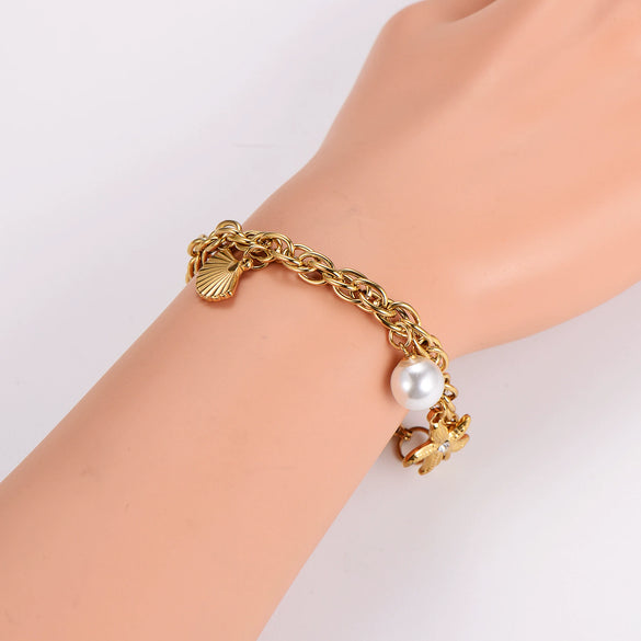 Wholesale Geometric Stainless Steel Polish Bracelet For Men