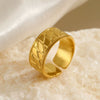 Wholesale Geometric Stainless Steel Ring Electroplated For Women In Ins Style