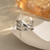 Wholesale Geometric Stainless Steel Ring For Women With Electroplating Design