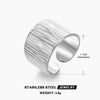 Wholesale Geometric Stainless Steel Ring For Women With Ins Style And 18K Gold Plated Electroplating