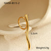 Wholesale Geometric Stainless Steel Ring For Women With Light Luxury Style And Electroplating Design