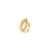 Wholesale Geometric Stainless Steel Ring For Women With Light Luxury Style And Electroplating Design