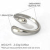 Wholesale Geometric Stainless Steel Rings And Bracelets With Pvd Furnace Vacuum Real Gold Plating Unisex Jewelry