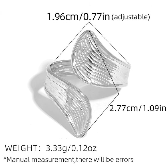 Wholesale Geometric Stainless Steel Rings And Bracelets With Pvd Furnace Vacuum Real Gold Plating Unisex Jewelry