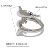 Wholesale Geometric Stainless Steel Rings And Bracelets With Pvd Furnace Vacuum Real Gold Plating Unisex Jewelry