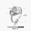 Wholesale Geometric Stainless Steel Star Moon Ring 18K Gold Plated For Women