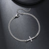 Wholesale Geometric Stainless Steel Triangle Chain Bracelet Handmade Unisex