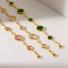 Wholesale Geometric Stainless Steel Vacuum Plated Diamondencrusted Bracelet Jewelry For Women