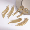Wholesale Geometric Stainless Steel Vacuum Real Gold Plated Earrings For Women